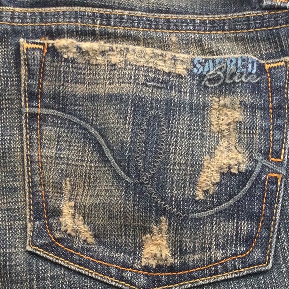 👖Sacred Blue Candice flared Junior jeans. Size 2/4 - Picture 12 of 12